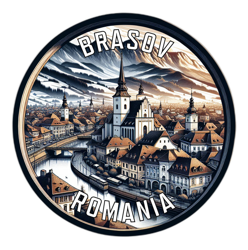 Brasov Romania Souvenir Vinyl Decal Sticker 2-Inch