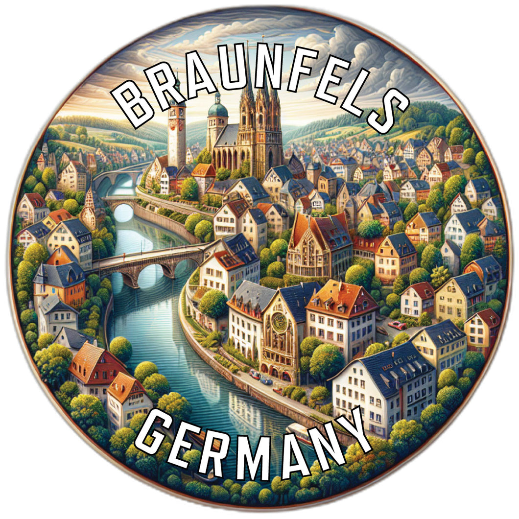 Braunfels Germany Souvenir Die Cut Flat Magnet 6-Inch