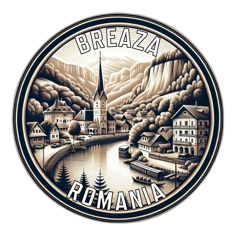 Breaza Romania Souvenir Die Cut Flat Magnet 2-Inch