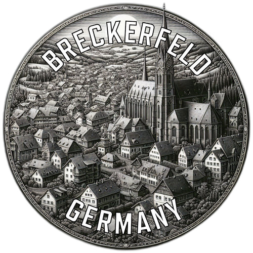 Breckerfeld Germany Souvenir Die Cut Flat Magnet 2-Inch