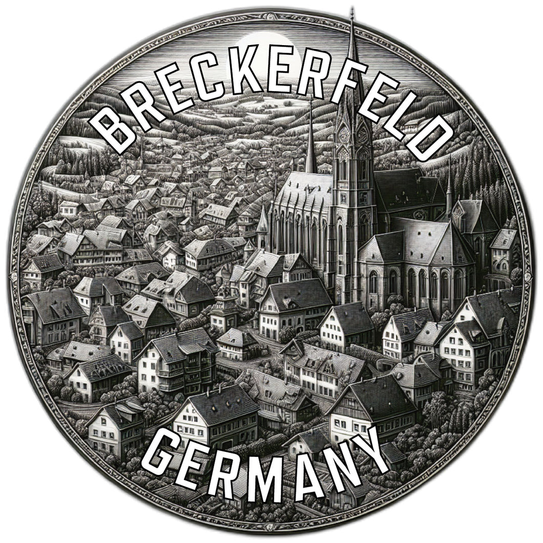 Breckerfeld Germany Souvenir Die Cut Flat Magnet 2-Inch