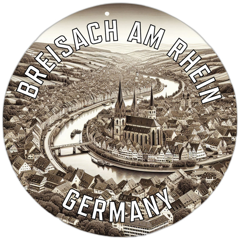 Breisach am Rhein Germany Souvenir Die Cut Flat Magnet 6-Inch