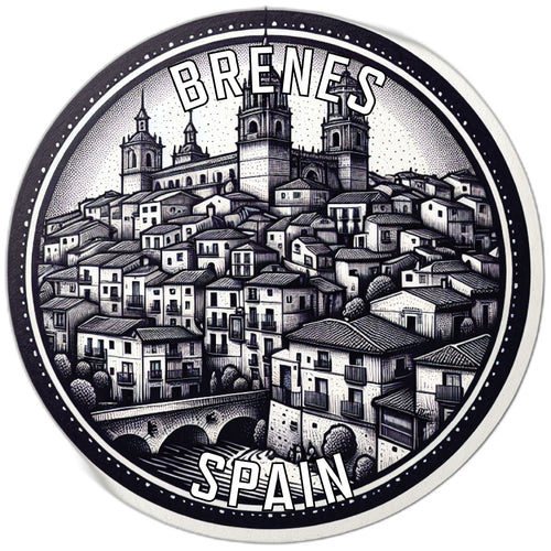 Brenes Spain Souvenir Die Cut Flat Magnet 2-Inch
