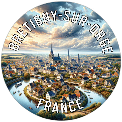 Bretigny sur Orge France Souvenir Vinyl Decal Sticker 6-Inch