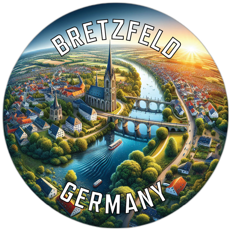Bretzfeld Germany Souvenir Die Cut Flat Magnet 6-Inch