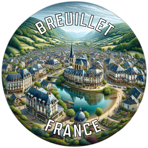 Breuillet France Souvenir Vinyl Decal Sticker 6-Inch