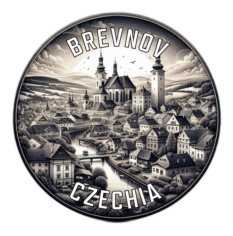 Brevnov Czechia Souvenir Die Cut Flat Magnet 6-Inch