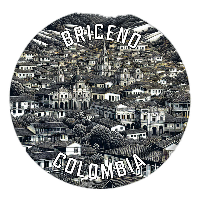 Briceno Colombia Souvenir Die Cut Flat Magnet 6-Inch