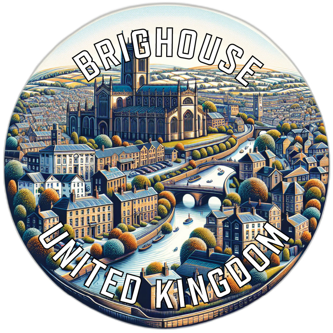 Brighouse United Kingdom Souvenir Vinyl Decal Sticker 6-Inch