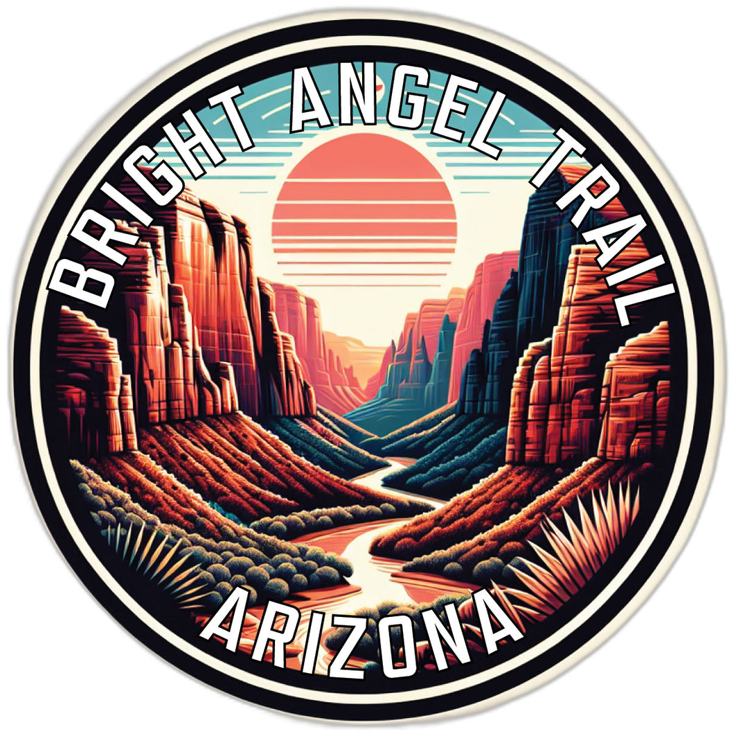 Bright Angel Trail Souvenir Die Cut Flat Magnet 2-Inch