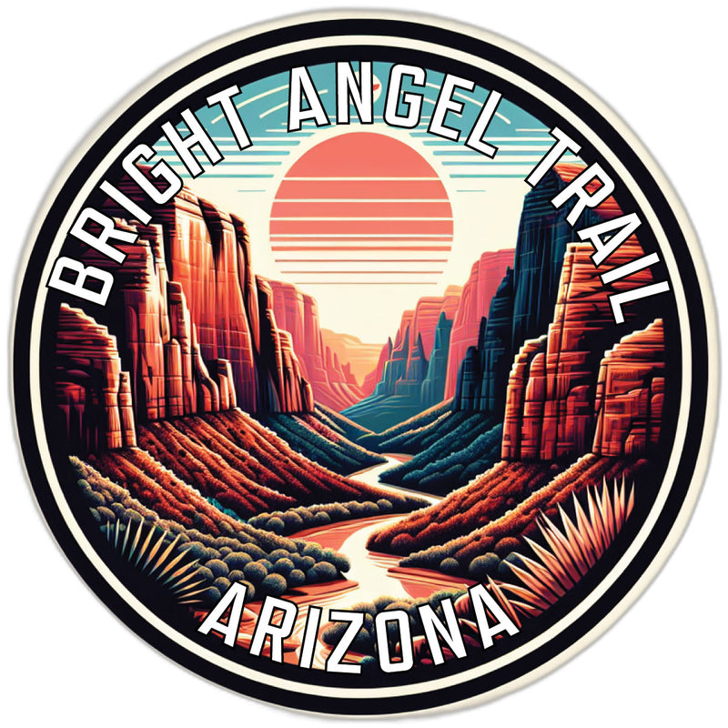 Bright Angel Trail Souvenir Die Cut Flat Magnet 2-Inch