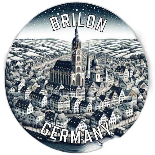 Brilon Germany Souvenir Die Cut Flat Magnet 2-Inch