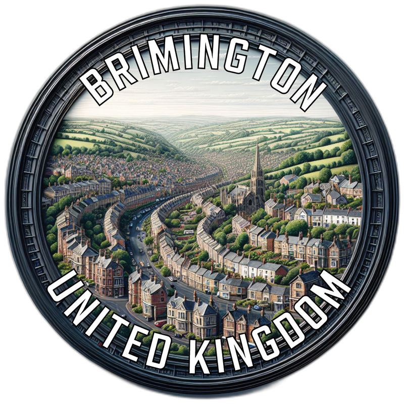 Brimington United Kingdom Souvenir Die Cut Flat Magnet 6-Inch