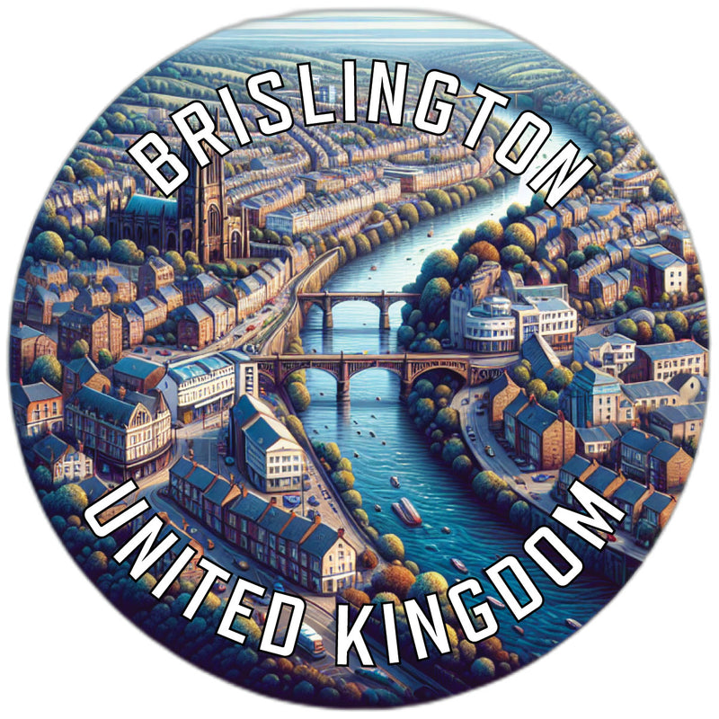Brislington United Kingdom Souvenir Die Cut Flat Magnet 2-Inch