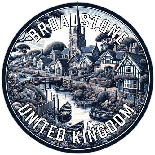 Broadstone United Kingdom Souvenir Die Cut Flat Magnet 6-Inch