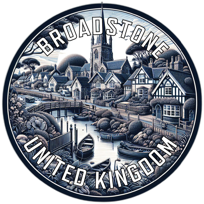 Broadstone United Kingdom Souvenir Die Cut Flat Magnet 6-Inch