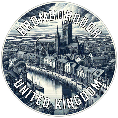 Bromborough United Kingdom Souvenir Die Cut Flat Magnet 2-Inch
