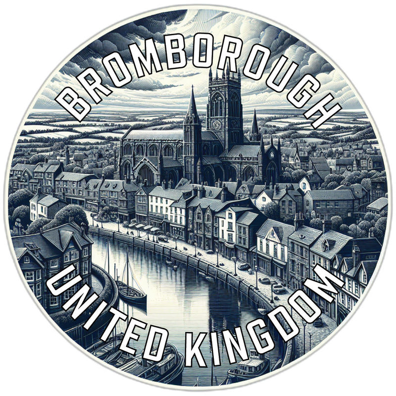 Bromborough United Kingdom Souvenir Die Cut Flat Magnet 2-Inch