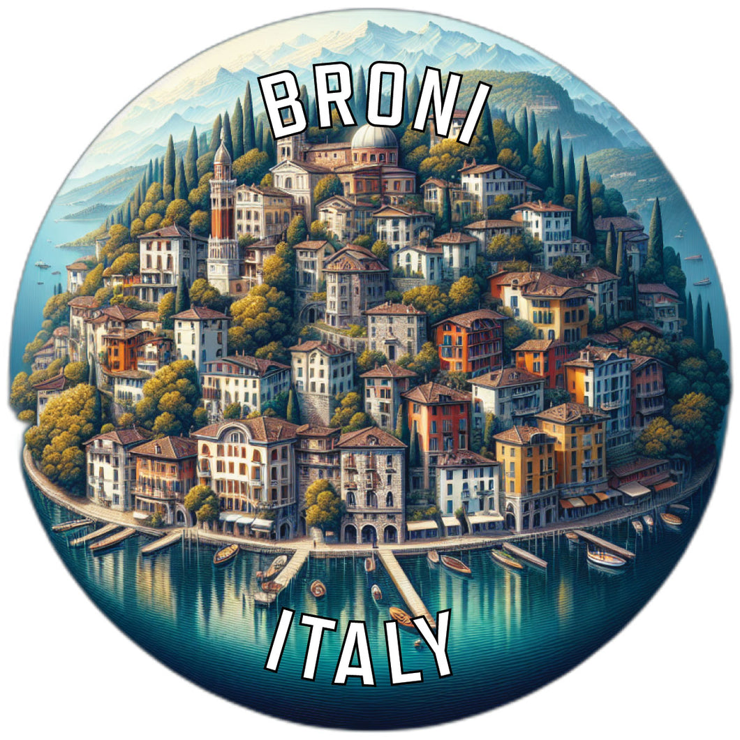 Broni Italy Souvenir Die Cut Flat Magnet 6-Inch