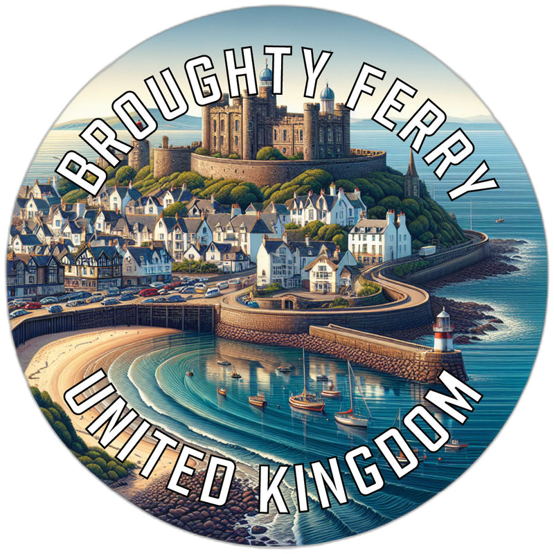 Broughty Ferry United Kingdom Souvenir Die Cut Flat Magnet 2-Inch