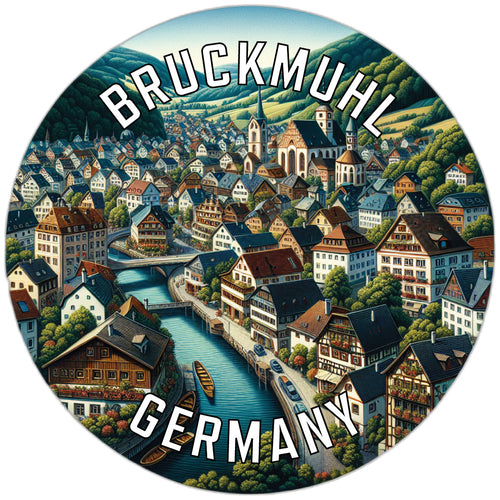 Bruckmuhl Germany Souvenir Vinyl Decal Sticker 2-Inch