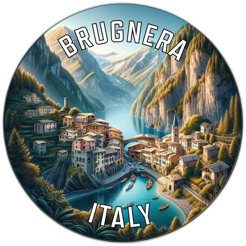 Brugnera Italy Souvenir Die Cut Flat Magnet 4-Inch
