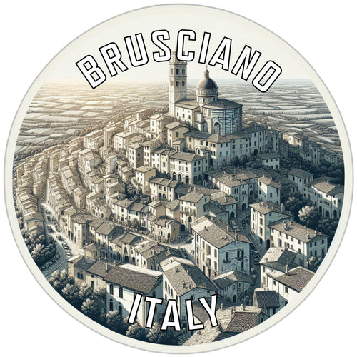 Brusciano Italy Souvenir Die Cut Flat Magnet 6-Inch