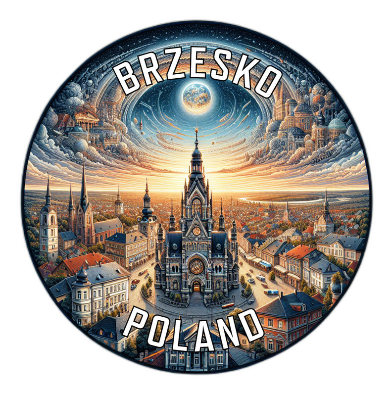 Brzesko Poland Souvenir Vinyl Decal Sticker 3-Inch