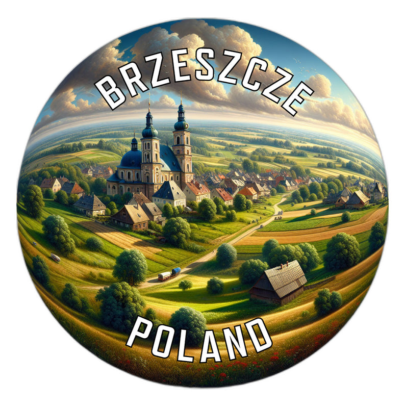 Brzeszcze Poland Souvenir Die Cut Flat Magnet 2-Inch