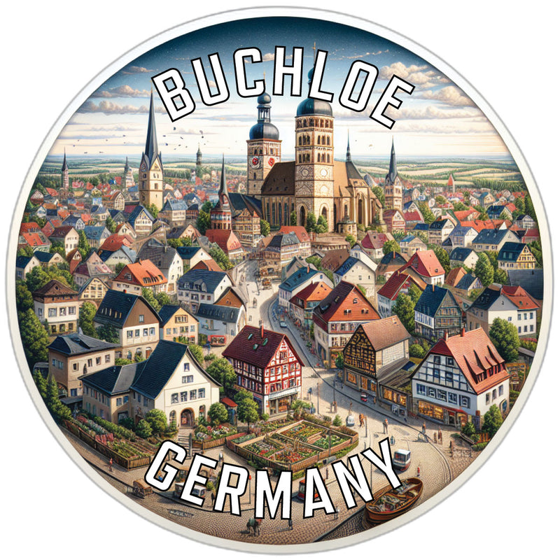 Buchloe Germany Souvenir Vinyl Decal Sticker 6-Inch