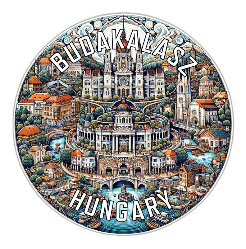 Budakalasz Hungary Souvenir Die Cut Flat Magnet 2-Inch