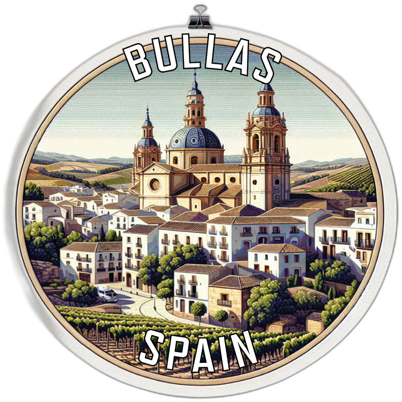 Bullas Spain Souvenir Die Cut Flat Magnet 3-Inch