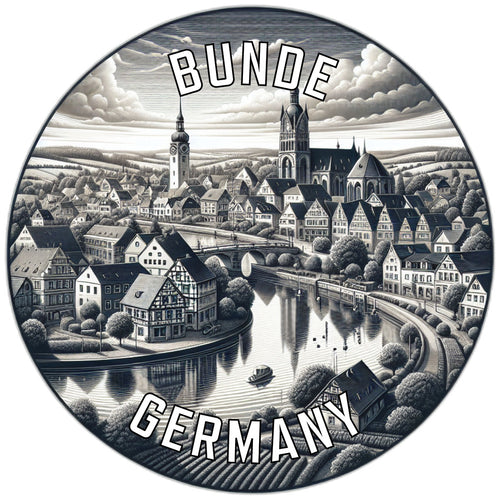 Bunde Germany Souvenir Vinyl Decal Sticker 2-Inch
