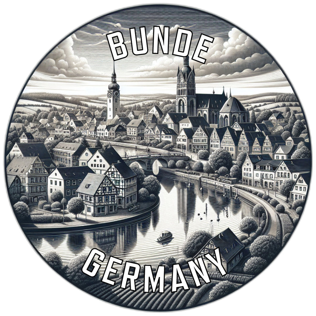 Bunde Germany Souvenir Vinyl Decal Sticker 2-Inch