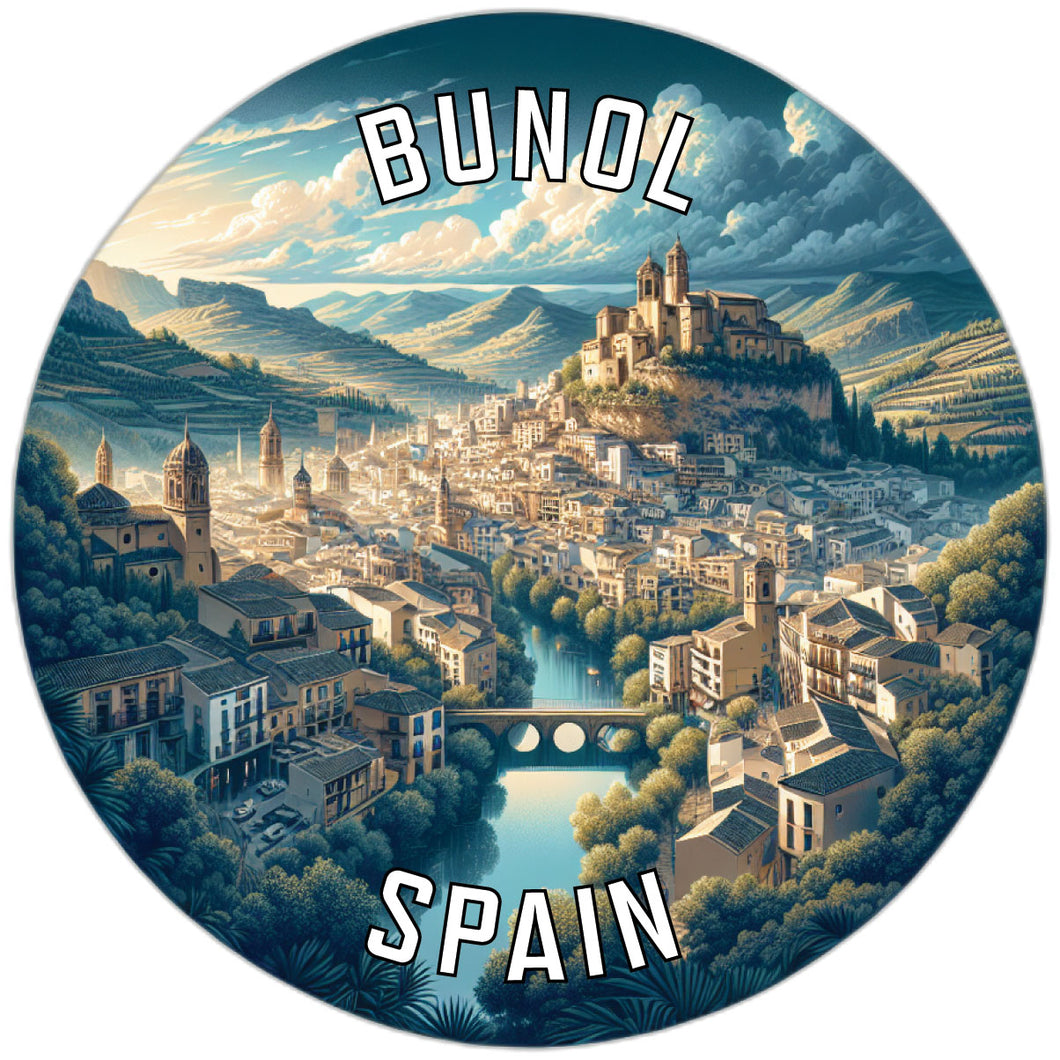 Bunol Spain Souvenir Die Cut Flat Magnet 2-Inch