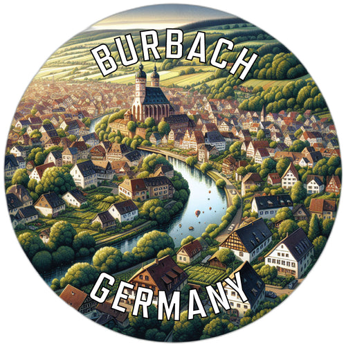 Burbach Germany Souvenir Vinyl Decal Sticker 6-Inch
