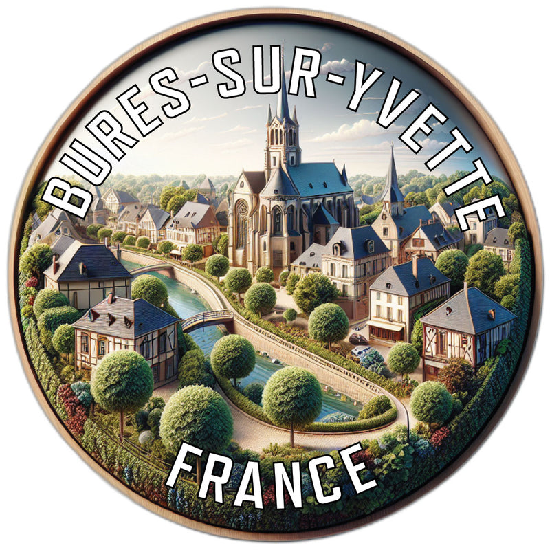 Bures sur Yvette France Souvenir Vinyl Decal Sticker 6-Inch