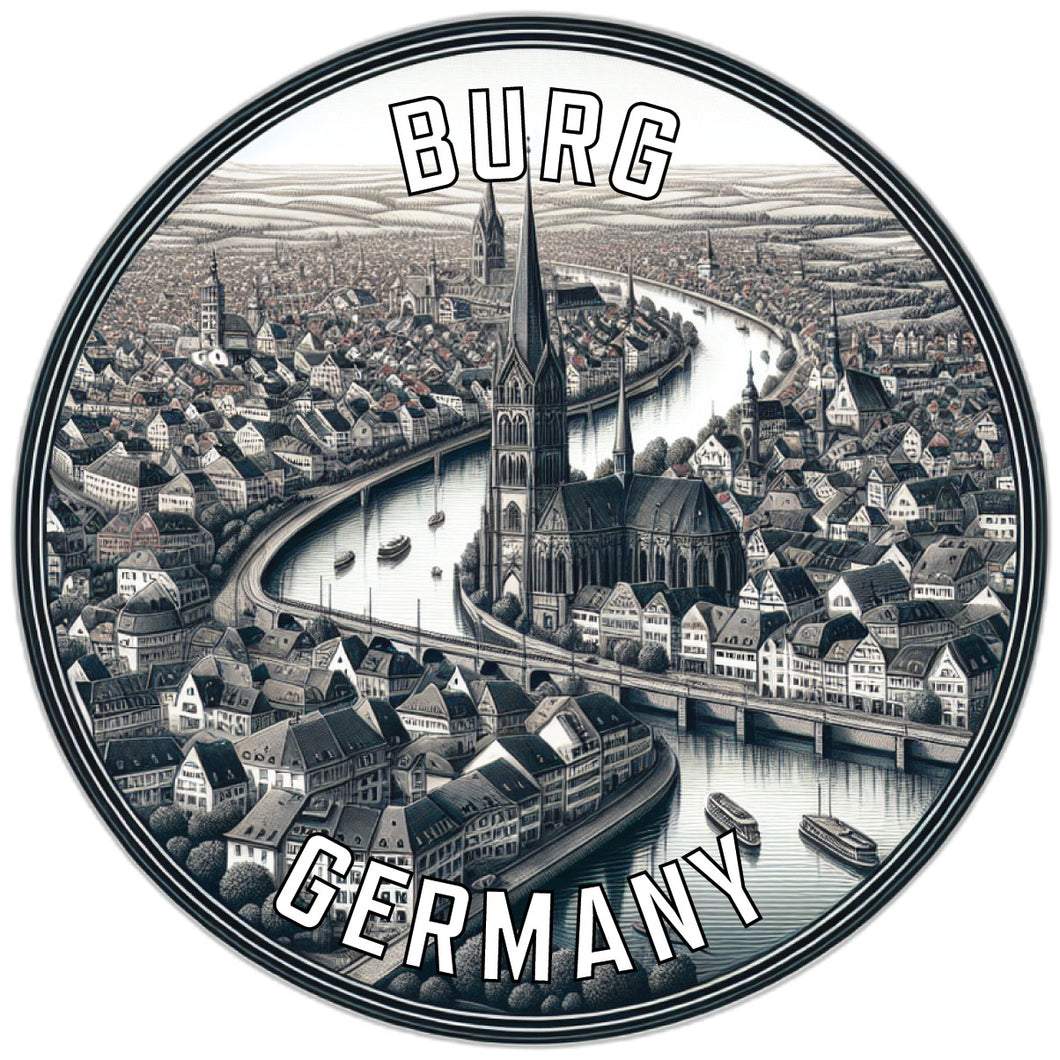 Burg Germany Souvenir Vinyl Decal Sticker 2-Inch