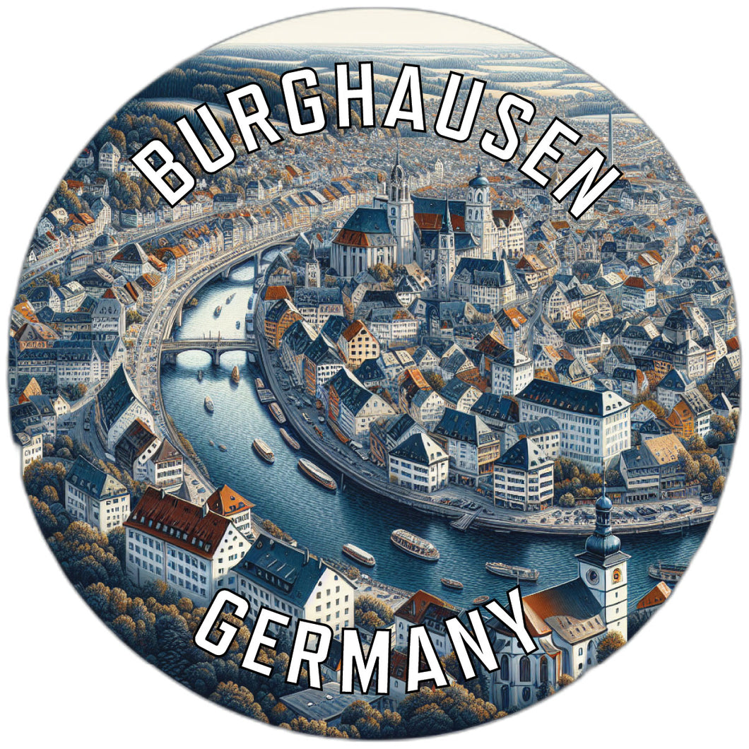 Burghausen Germany Souvenir Vinyl Decal Sticker 6-Inch