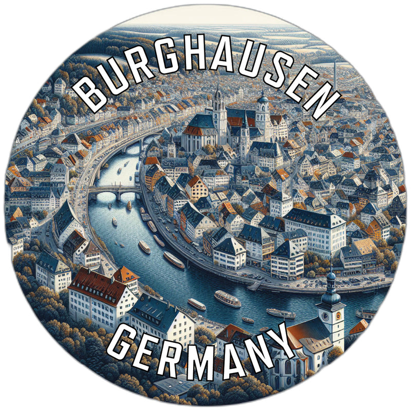 Burghausen Germany Souvenir Vinyl Decal Sticker 6-Inch