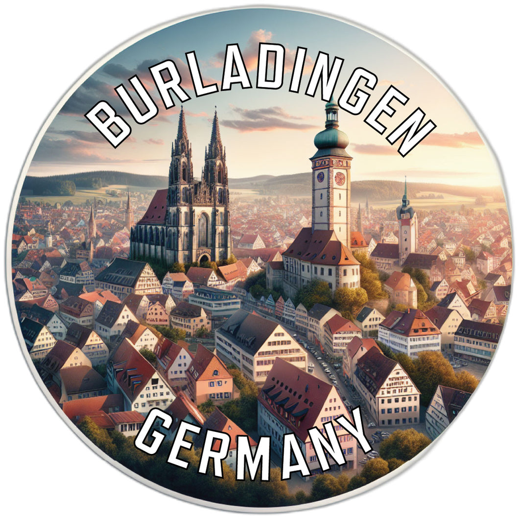 Burladingen Germany Souvenir Die Cut Flat Magnet 6-Inch