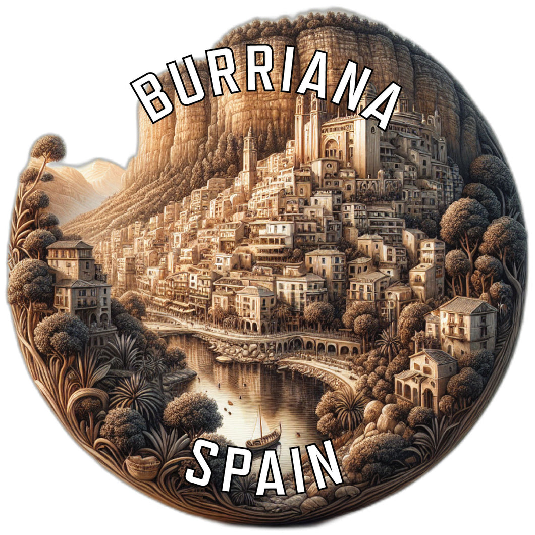 Burriana Spain Souvenir Vinyl Decal Sticker 2-Inch