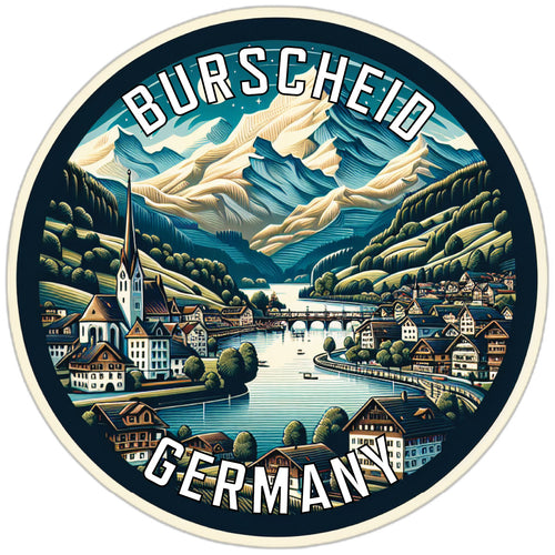 Burscheid Germany Souvenir Die Cut Flat Magnet 2-Inch