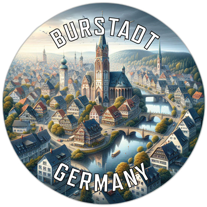Burstadt Germany Souvenir Vinyl Decal Sticker 2-Inch
