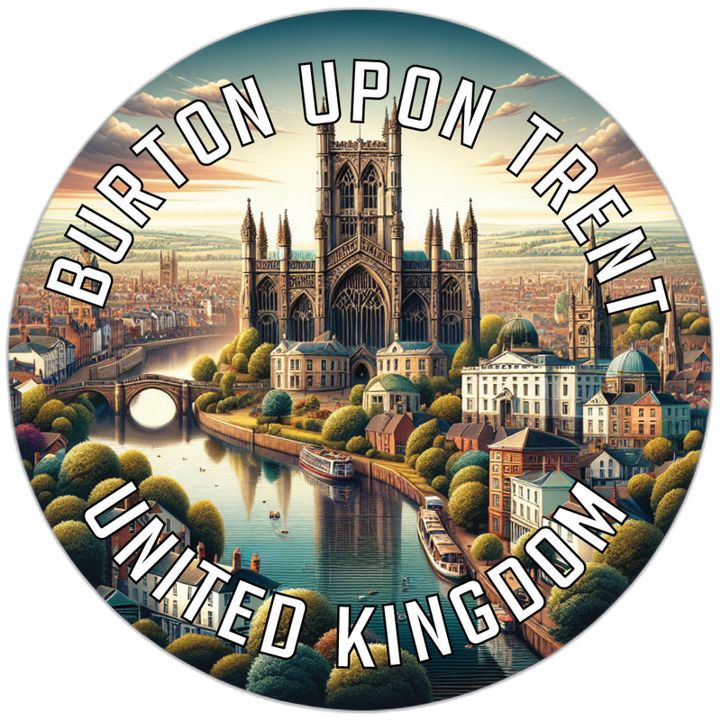 Burton upon Trent United Kingdom Souvenir Die Cut Flat Magnet 6-Inch