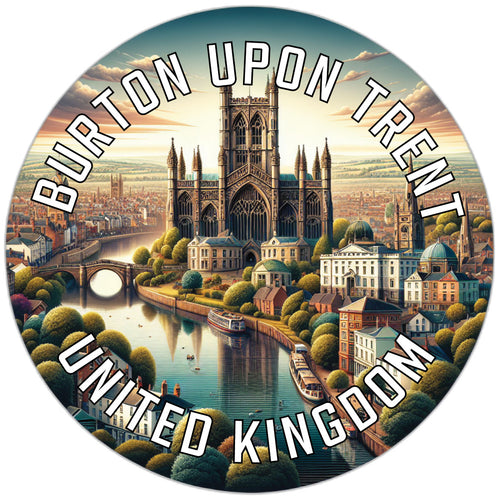 Burton upon Trent United Kingdom Souvenir Vinyl Decal Sticker 6-Inch