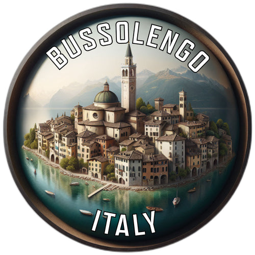 Bussolengo Italy Souvenir Die Cut Flat Magnet 6-Inch