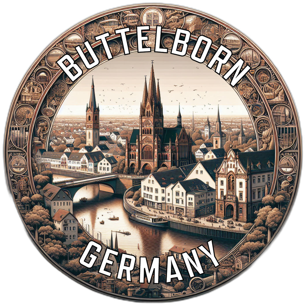 Buttelborn Germany Souvenir Die Cut Flat Magnet 2-Inch