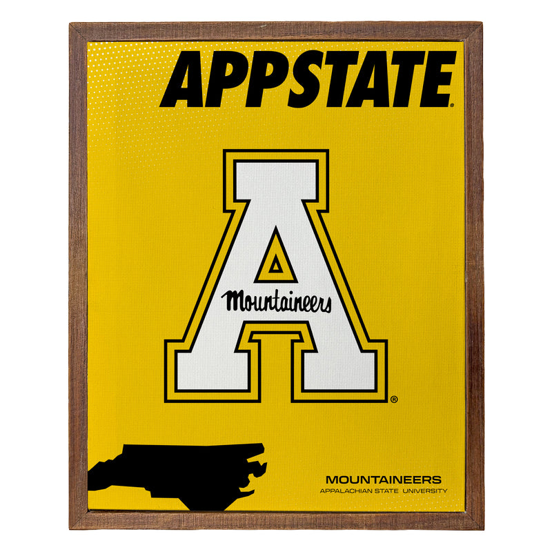 Appalachian State Officially Licensed 8" x 10"-Inches Canvas Frame 