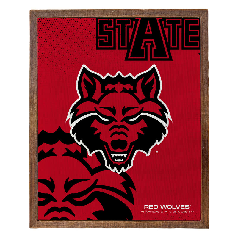 Arkansas State Officially Licensed 8" x 10"-Inches Canvas Frame 